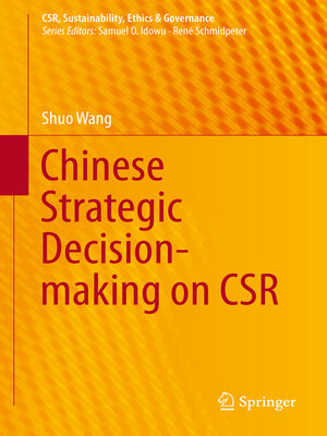 cover image of Chinese Strategic Decision-making on CSR